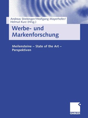 cover image of Werbe- und Markenforschung